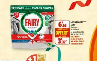 Coccinelle Express Lave vaisselle**** FAIRY offre