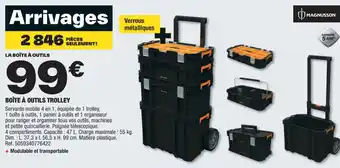 Brico Dépôt BOÎTE À OUTILS TROLLEY offre