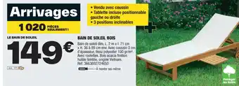 Brico Dépôt LE BAIN DE SOLEIL offre
