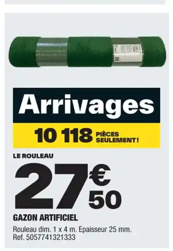 Brico Dépôt GAZON ARTIFICIEL offre