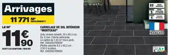 Brico Dépôt CARRELAGE DE SOL INTÉRIEUR "MONTCEAU" offre