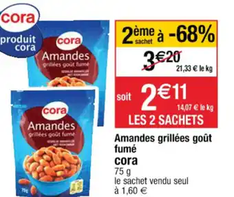 Amandes grillées goût fumé
