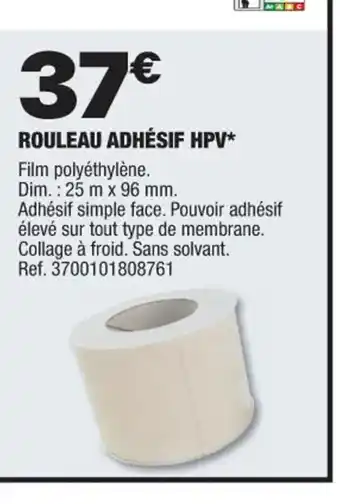 Brico Dépôt ROULEAU ADHÉSIF HPV* offre