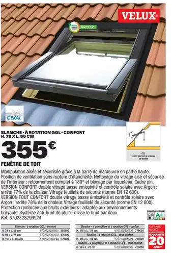 Brico Dépôt FENÊTRE DE TOIT offre