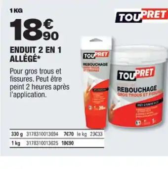 Brico Dépôt ENDUIT 2 EN 1 ALLÉGÉ* offre