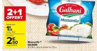Carrefour Market Mozzarella Galbani offre
