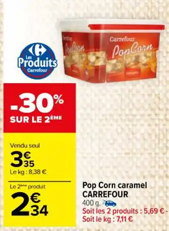 Carrefour Market Pop Corn caramel CARREFOUR offre