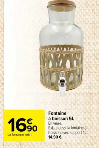 Carrefour Market Fontaine à boisson 5L offre