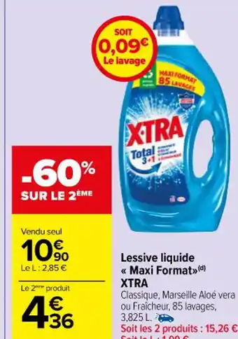 Carrefour Market Lessive liquide << Maxi Format>(d) XTRA offre