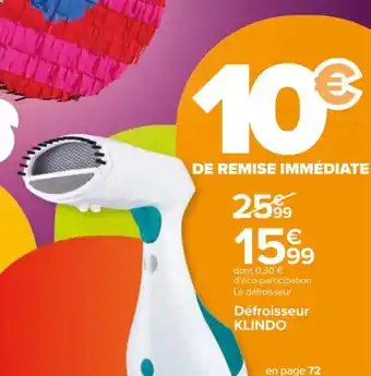 Carrefour Défroisseur KLINDO offre