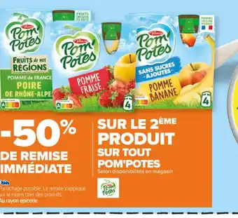 Carrefour SUR TOUT POM'POTES offre
