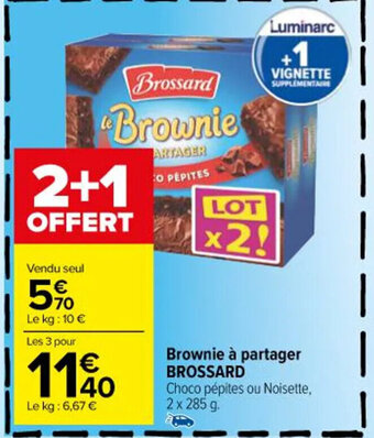 Carrefour Brownie à partager BROSSARD offre