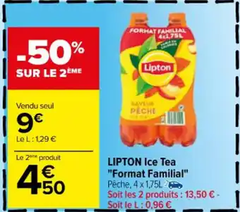 Carrefour LIPTON Ice Tea "Format Familial" offre