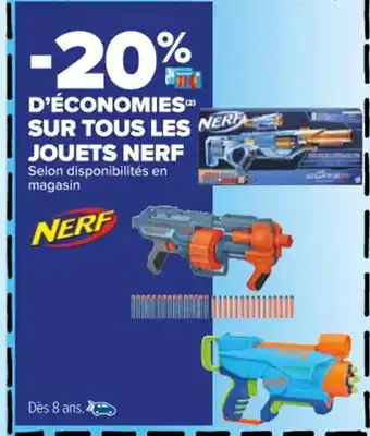 SUR TOUS LES NERF JOUETS NERF