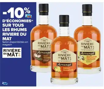 Carrefour SUR TOUS LES RHUMS RIVIERE DU MAT offre