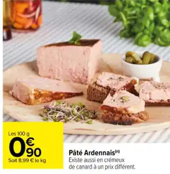 Carrefour Pâté Ardennais(n) offre
