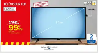 Carrefour Téléviseur LED Réf. : CL32LED23B Garantie légale 2 ans offre