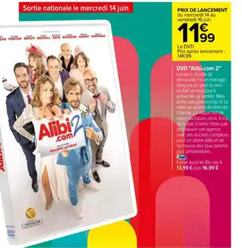 Carrefour DVD "Alibi.com 2" offre