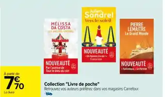 Carrefour Collection "Livre de poche" offre