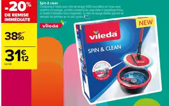 Carrefour Spin & clean offre