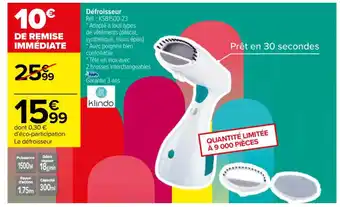 Carrefour Défroisseur Réf. : KSB1500-23 * offre