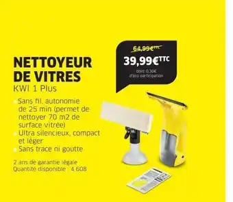 Nettoyeur vitre à batterie kärcher