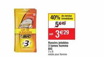 Cora x Carrefour Rasoir bic offre