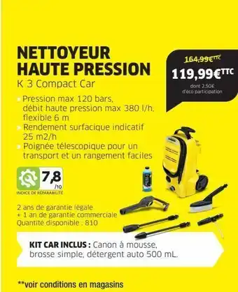 Nettoyeur vapeur haute pression kärcher