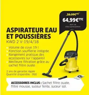 Cora x Carrefour Aspirateur kärcher offre