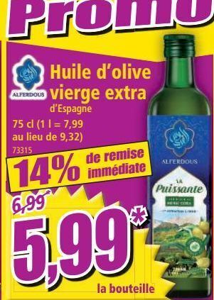 Norma Huile d'olive extra vierge offre
