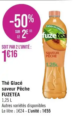 Fuzetea thĂ© glacĂ© saveur pĂȘche