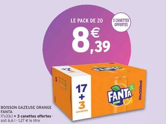 Intermarché Fanta boisson gazeuse orange offre