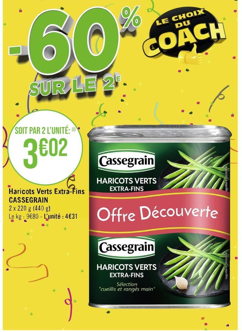 Casino Hyperfrais Cassegrain haricots verts extra-fins offre