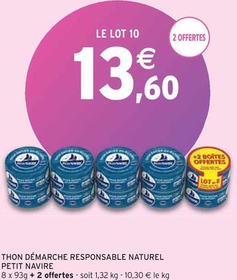 Intermarché Petit navire thon démarche responsable naturel offre