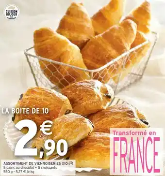 Intermarché Assortiment de viennoiseries x10 offre
