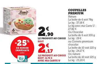 Super U Coupelles premium offre
