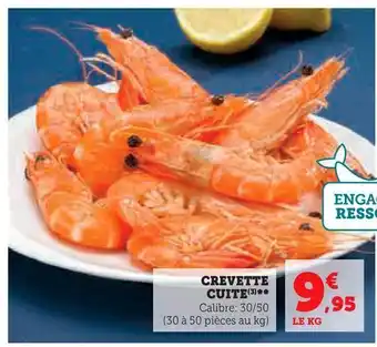 Super U Crevette cuite offre