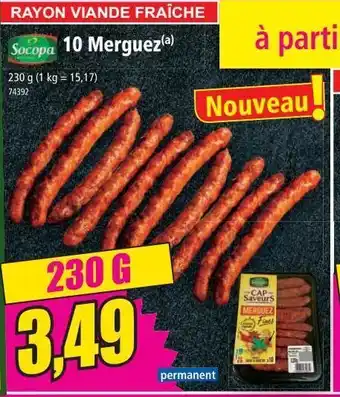 Norma 10 merguez offre