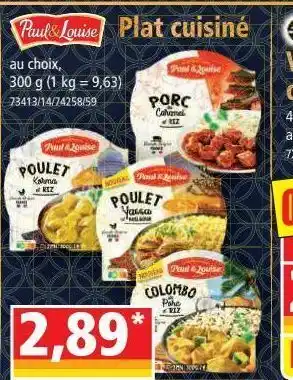 Plats cuisinés
