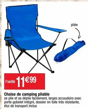Cora x Carrefour Chaise de camping offre