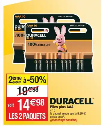 Piles duracell