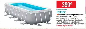 Cora x Carrefour Piscine tubulaire intex offre