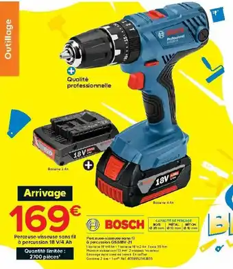 Castorama Perceuse-visseuse sans fil à percussion offre