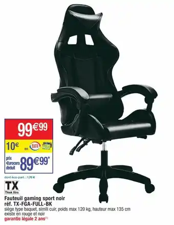 Cora x Carrefour Fauteuil offre