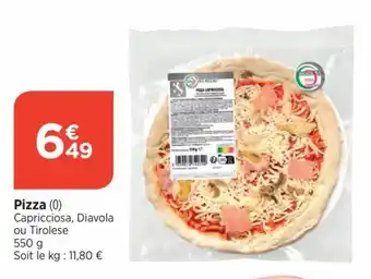Bi1 Pizza (0) Capricciosa, Diavola ou Tirolese offre