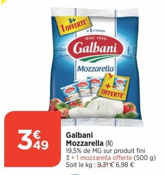 Bi1 Galbani Mozzarella offre