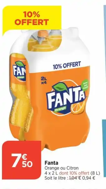 Bi1 Fanta Orange ou Citron offre