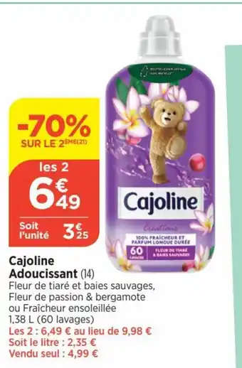 Bi1 Cajoline Adoucissant (14) offre