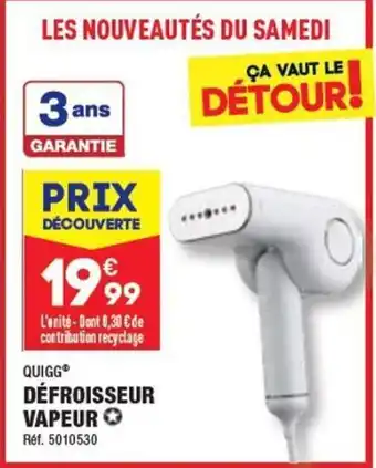 QUIGGⓇ DÉFROISSEUR VAPEUR