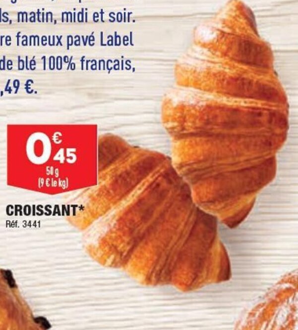 Promo CROISSANT* Réf. 3441 chez ALDI